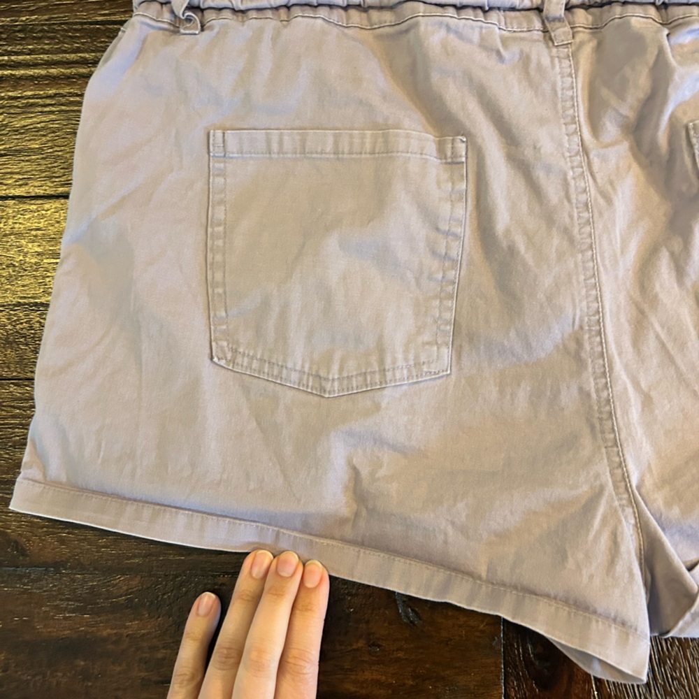 Y2K Vintage Light Lavender Low Rise Drawstring Cargo Women’s Shorts - Picture 9 of 9